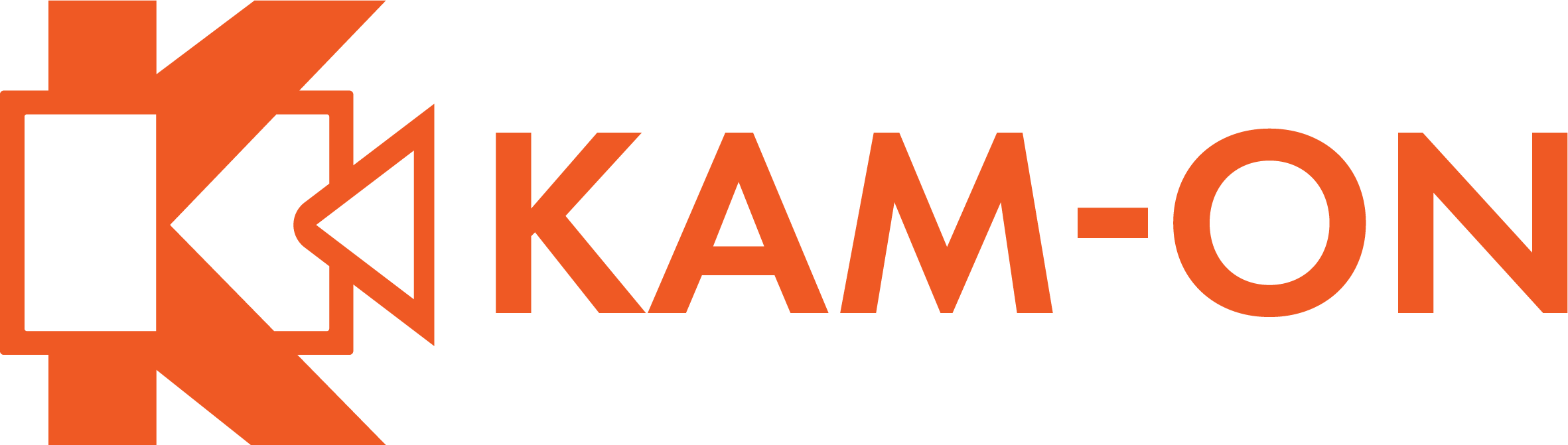 Logo firmy Kam-On, specjalizującej się w produkcji i montażu wideo.